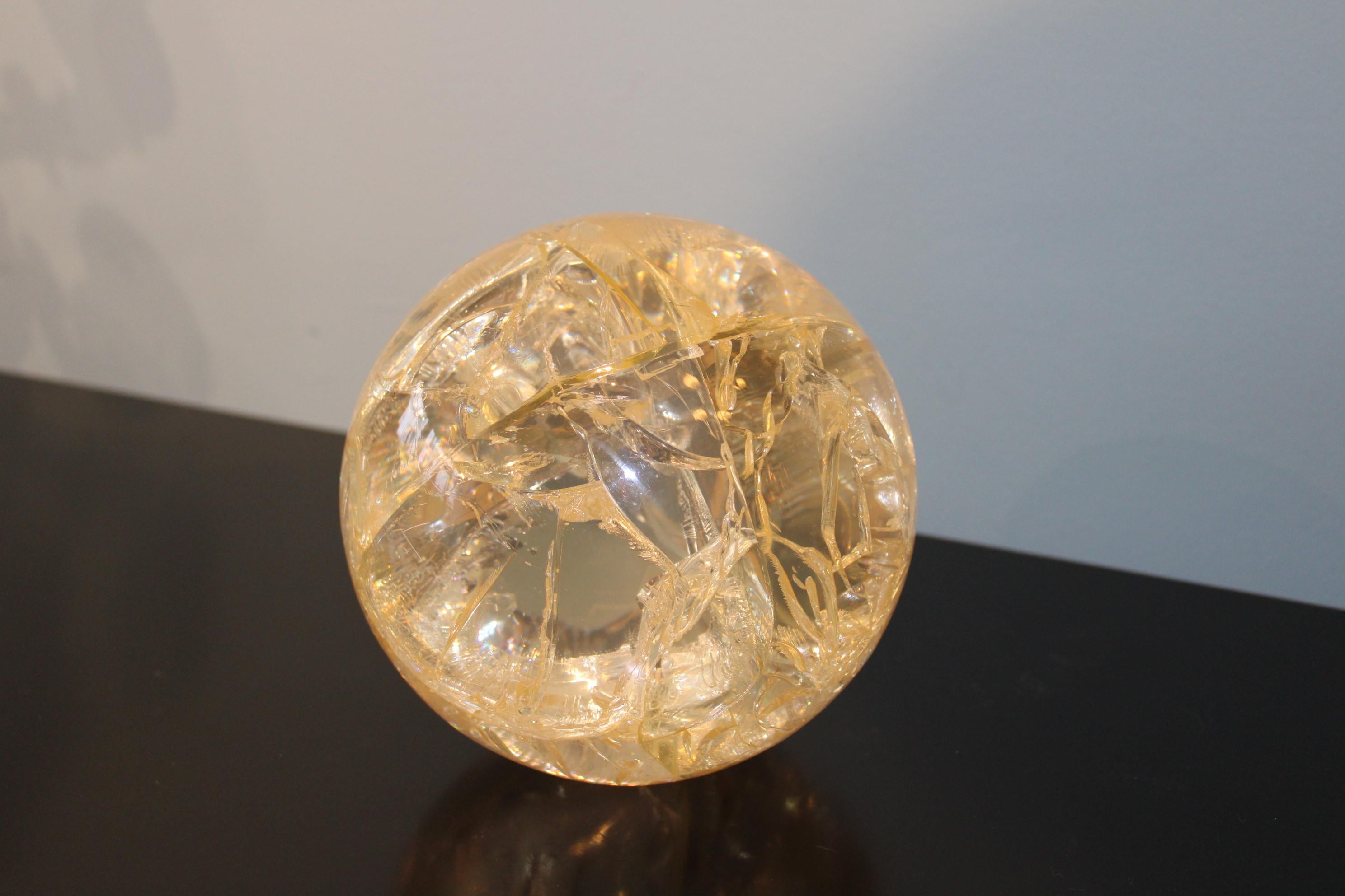 Fractal Resin Ball from 70s In Good Condition For Sale In Paris, FR