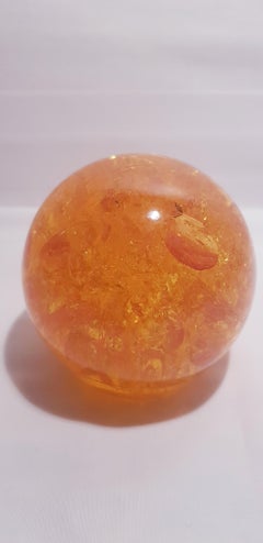 Fractal Resin Ball Paperweight by Pierre Giraudon