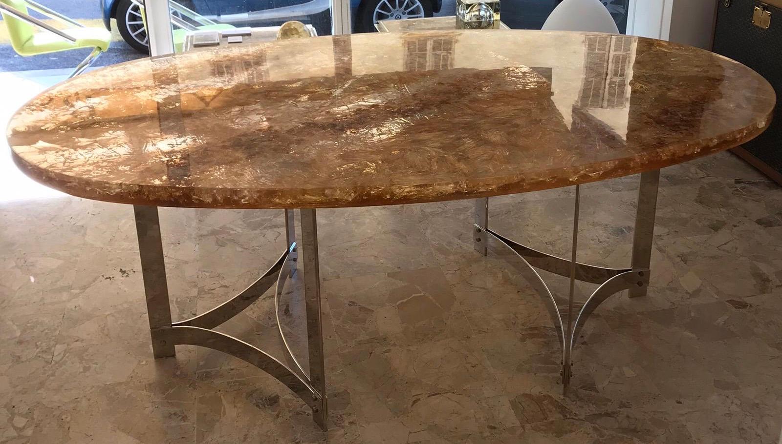 Fractal Resin Dinning Room Table by Gilles Charbin In Good Condition In Saint-Ouen, FR