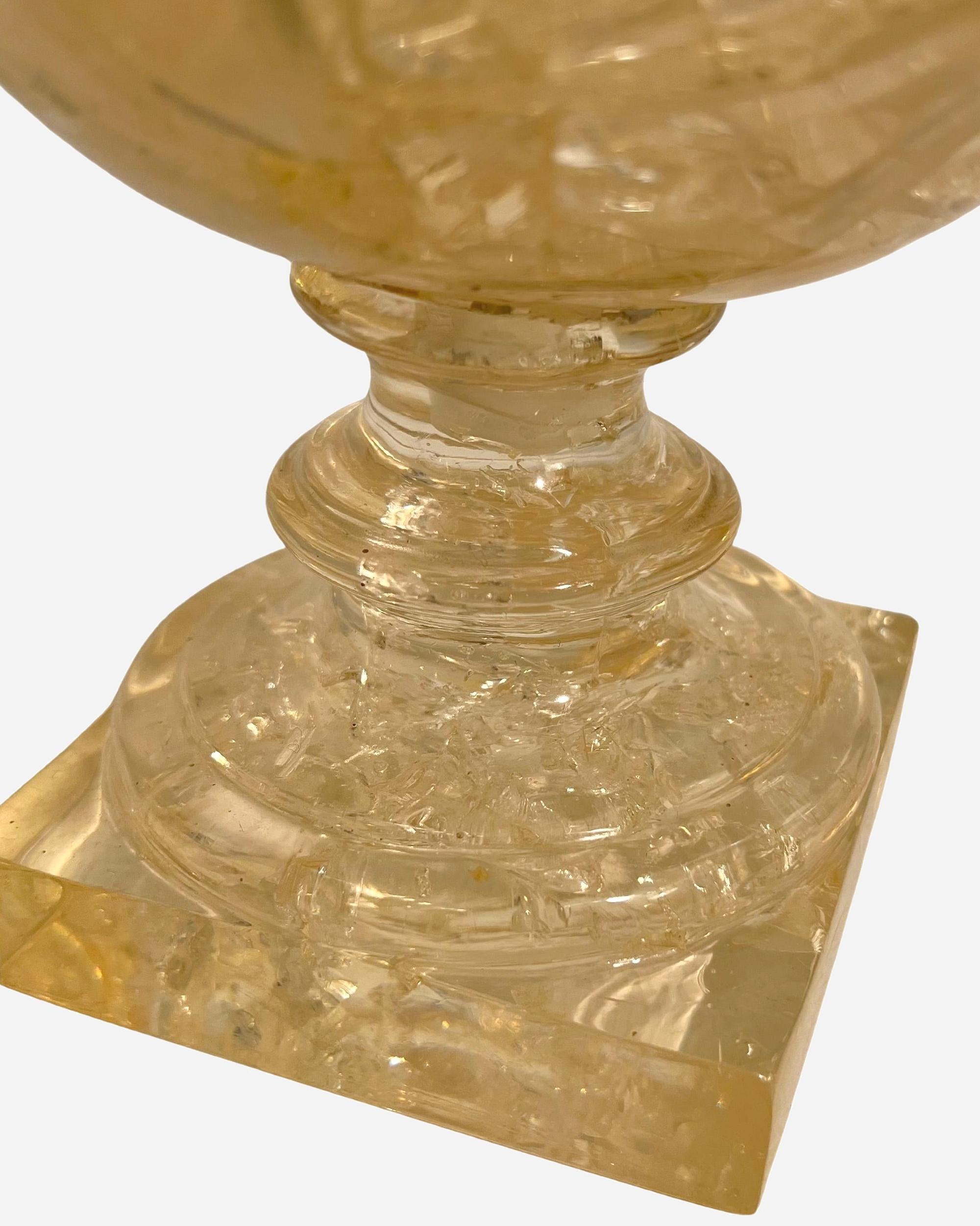 Fine XX secolo Base per lampada in resina frattale di Pierre Giraudon, Atelier Giraudon, Francia, circa 1970 in vendita