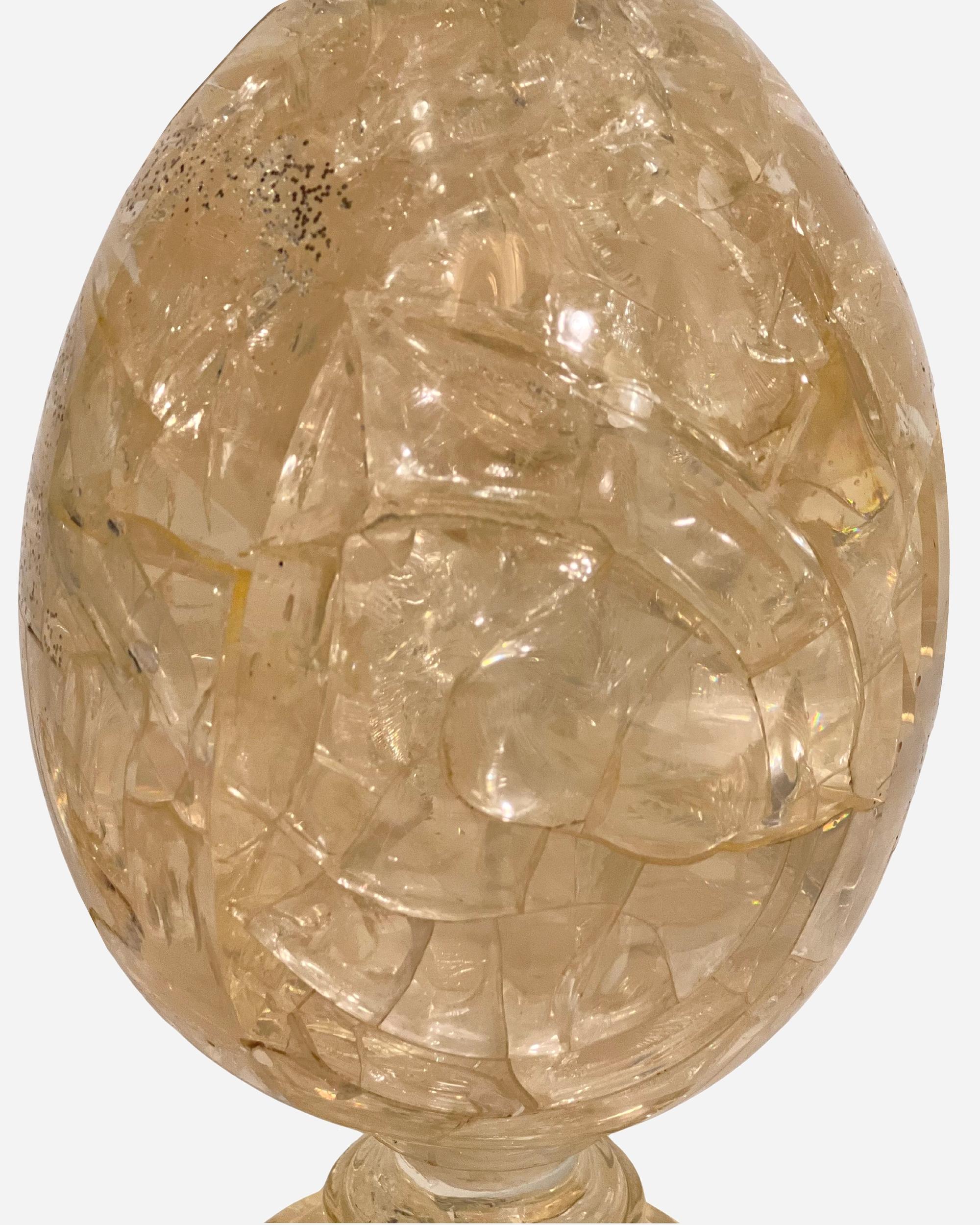 Resina Base per lampada in resina frattale di Pierre Giraudon, Atelier Giraudon, Francia, circa 1970 in vendita