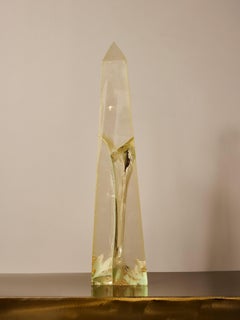 Obélisque en résine fractale Sculpture de François Godebski
