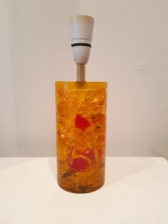 Fractal Resin Table Lamp, 1970s