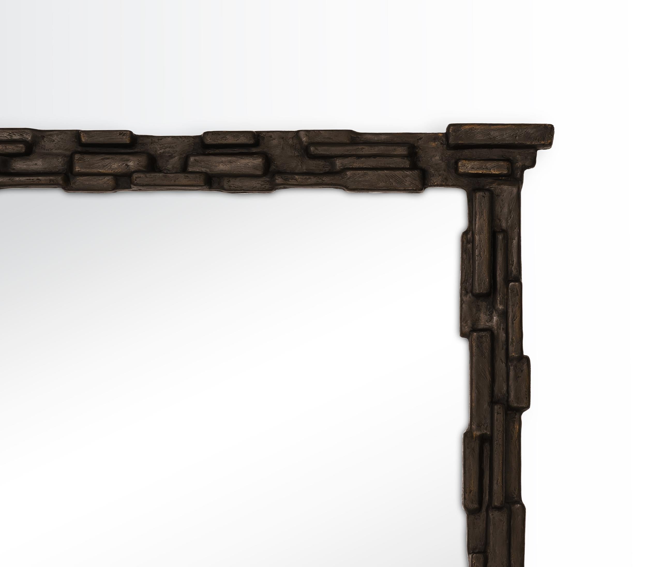 Espejo de pared escultórico 
