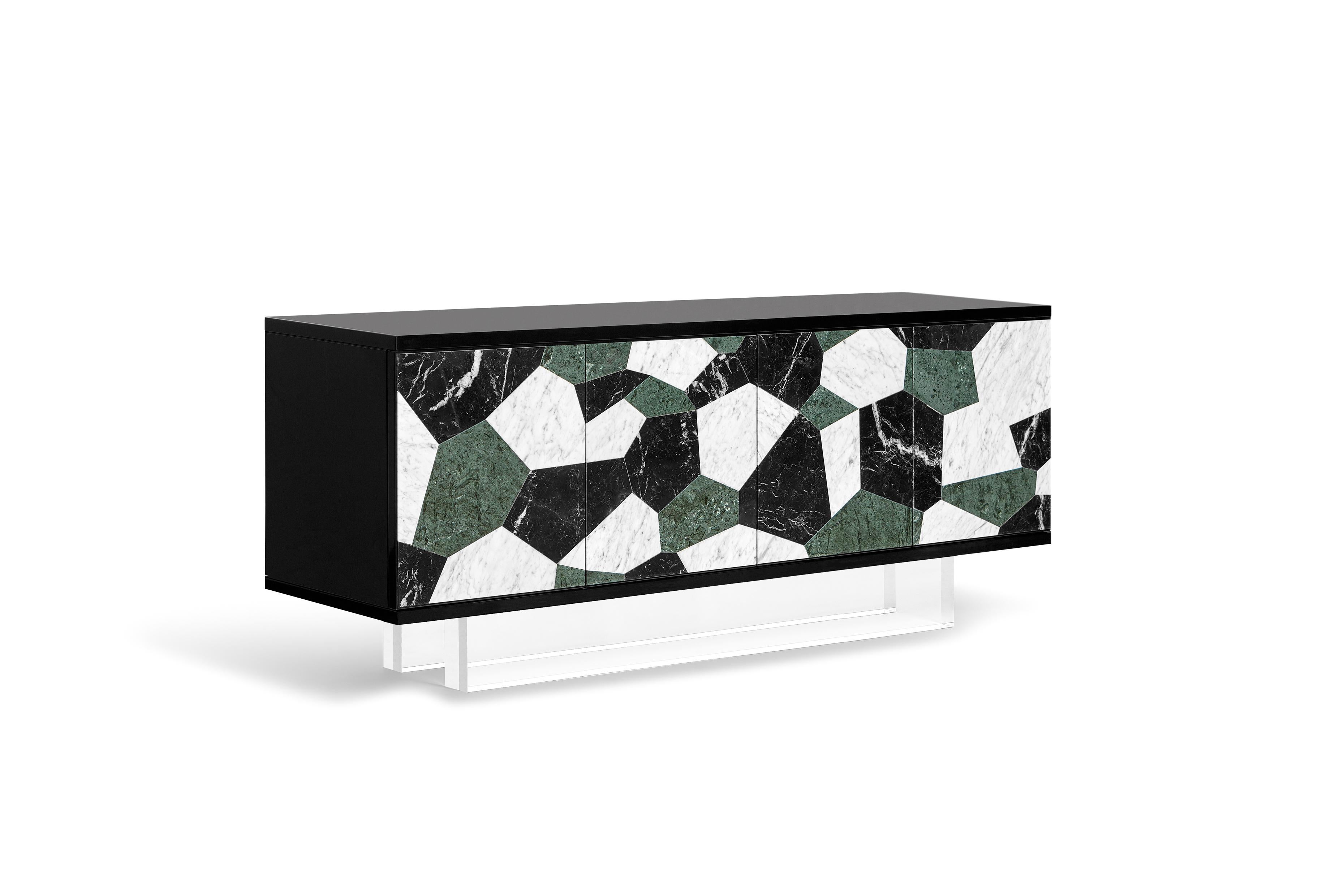Post-Modern Fractal Sideboard by Ginger & Jagger For Sale
