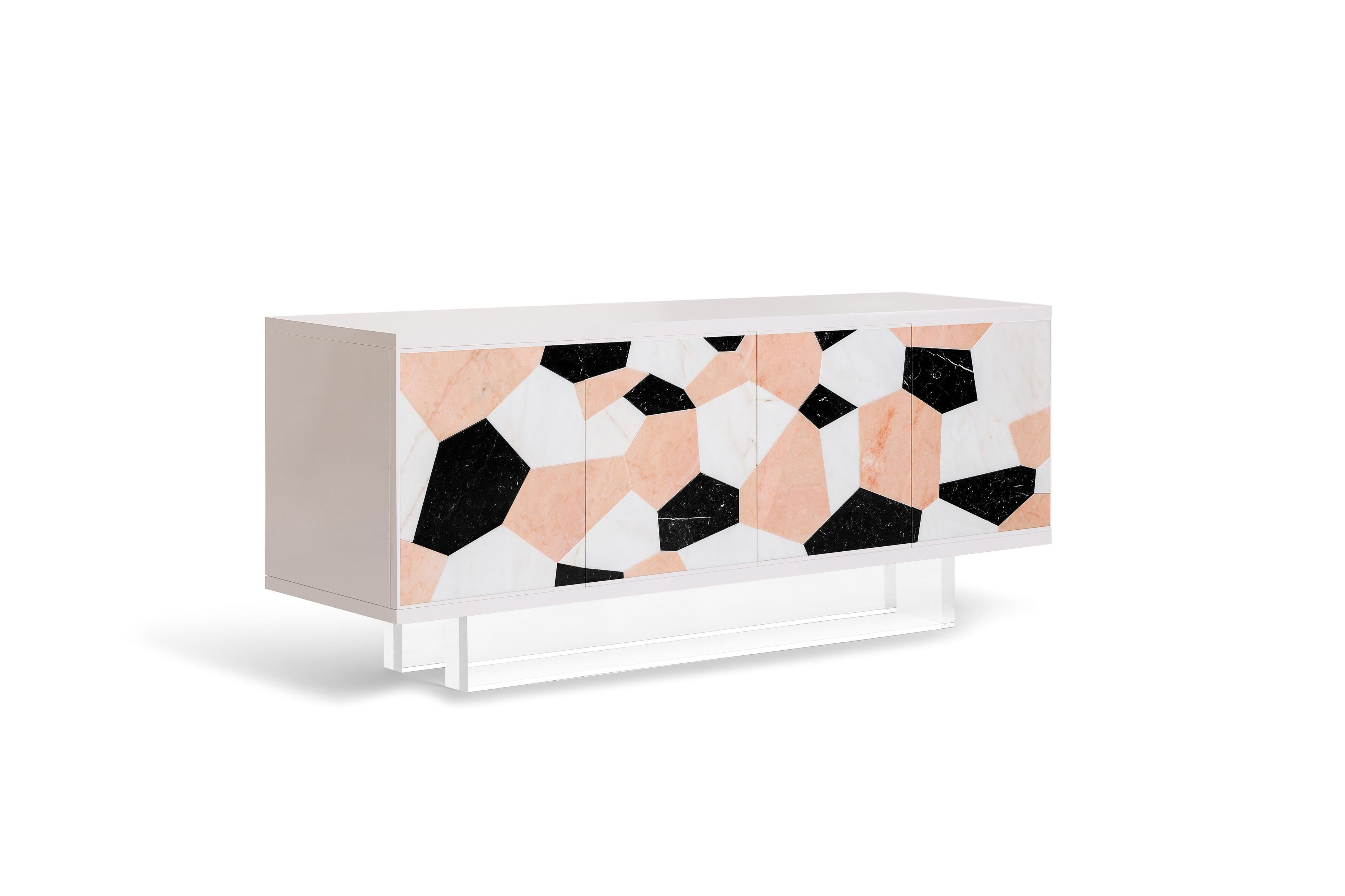 Post-Modern Fractal Sideboard by Ginger & Jagger For Sale