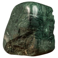 "Fractured Vase" Sculpture in Green Marble, Mark Leblanc, Leblanc Studios, 2020s