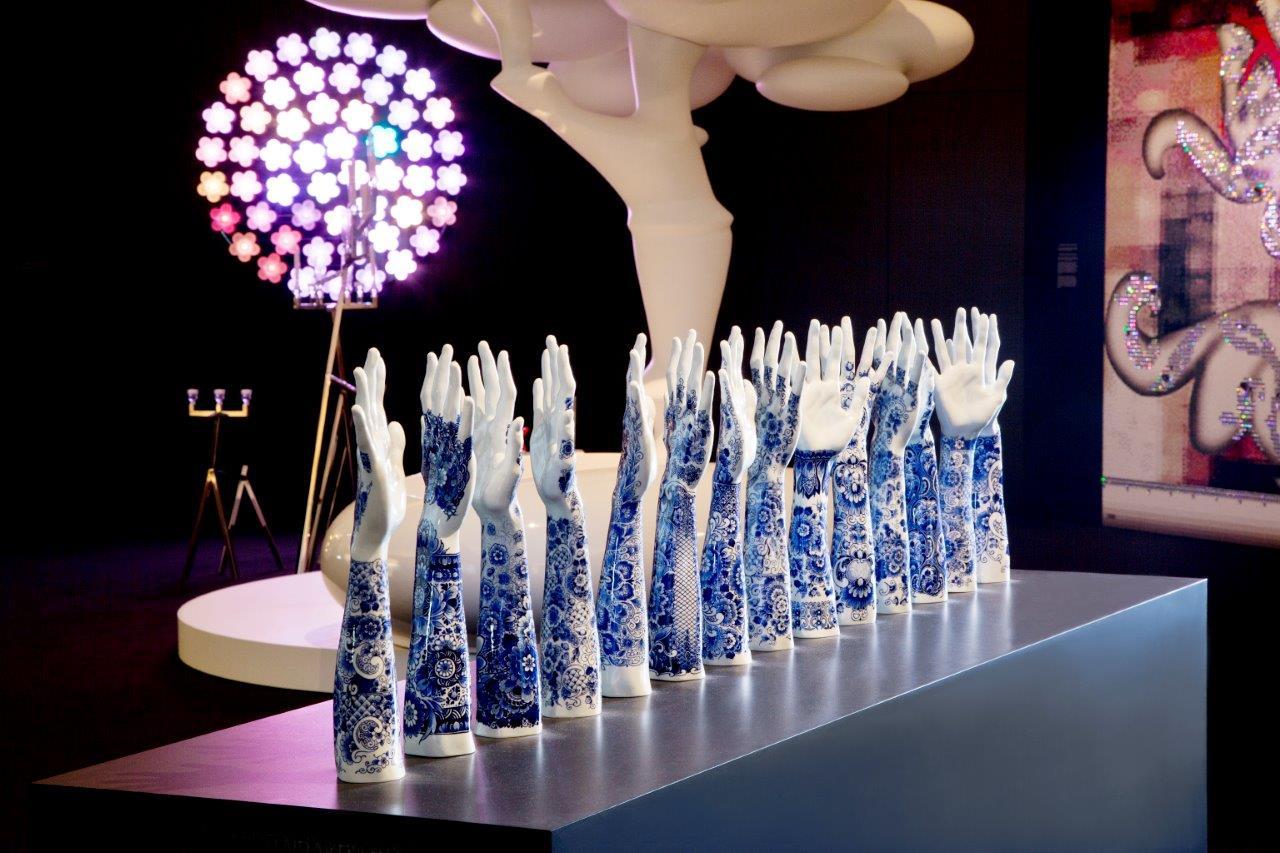 Delft Fragile Fingers on a Grand Piano, by Marcel Wanders, 2013, Unique, Pair #2/6