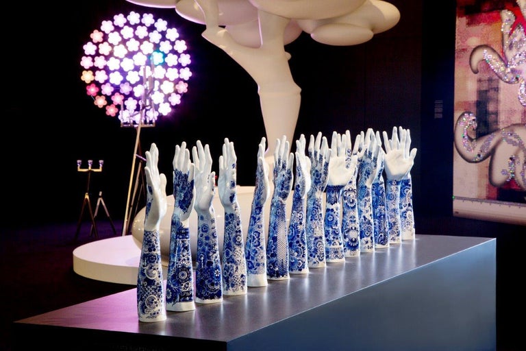 Delft Fragile Fingers on a Grand Piano, by Marcel Wanders, 2013, Unique, Pair #3/6 For Sale