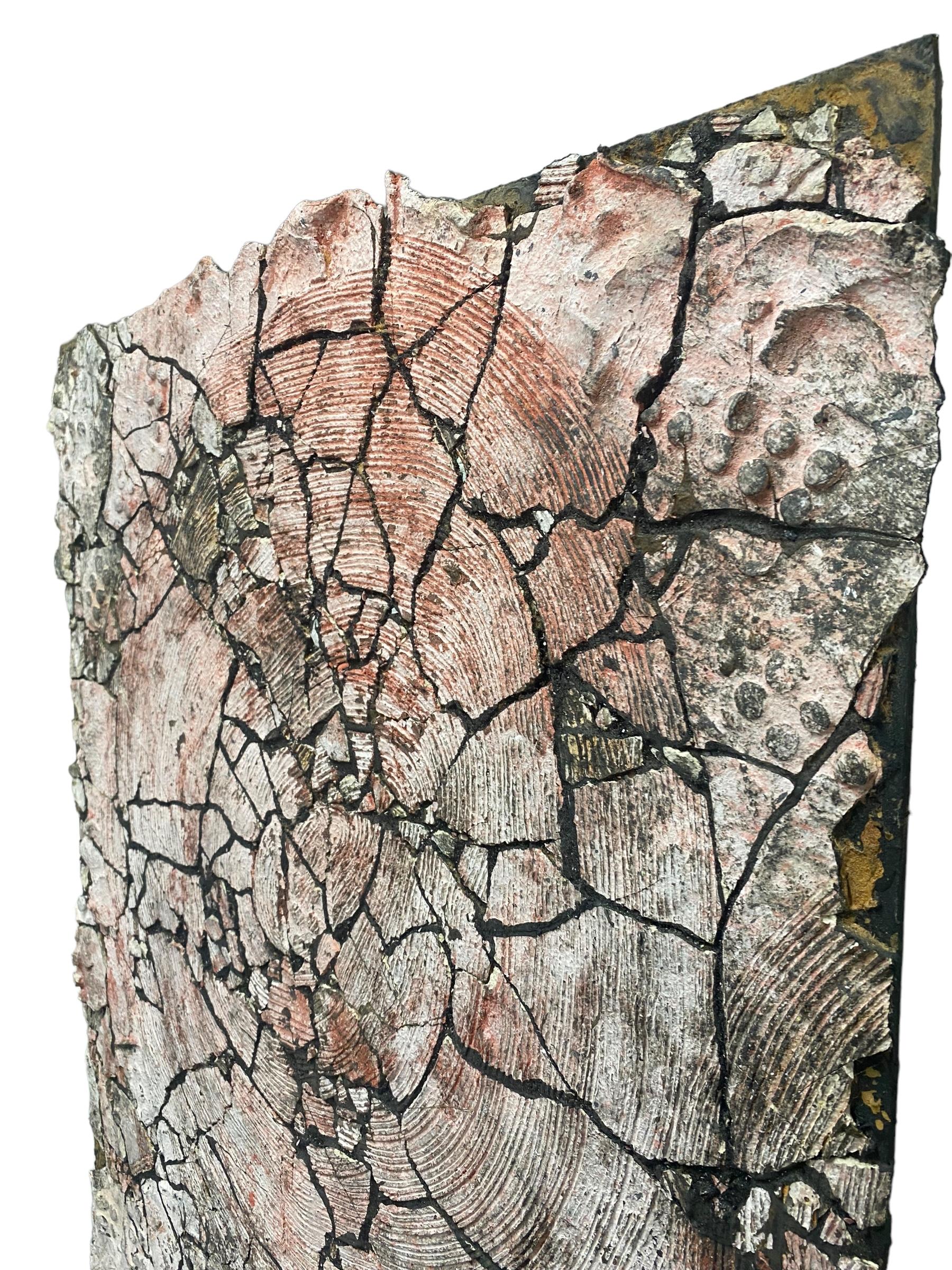 Contemporary 'Fragile Flower' A Unique Ceramic Wall Sculpture, Pekka Paikkari,  2021 For Sale