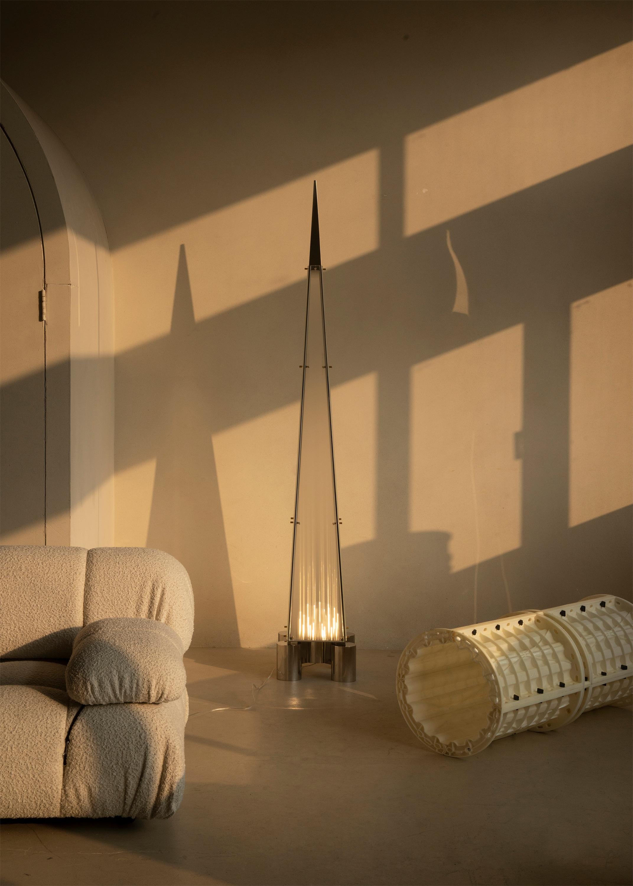Chinese Fragment #03 Comtemporay Design Sculptural Floor Lamp by Singchan Design For Sale