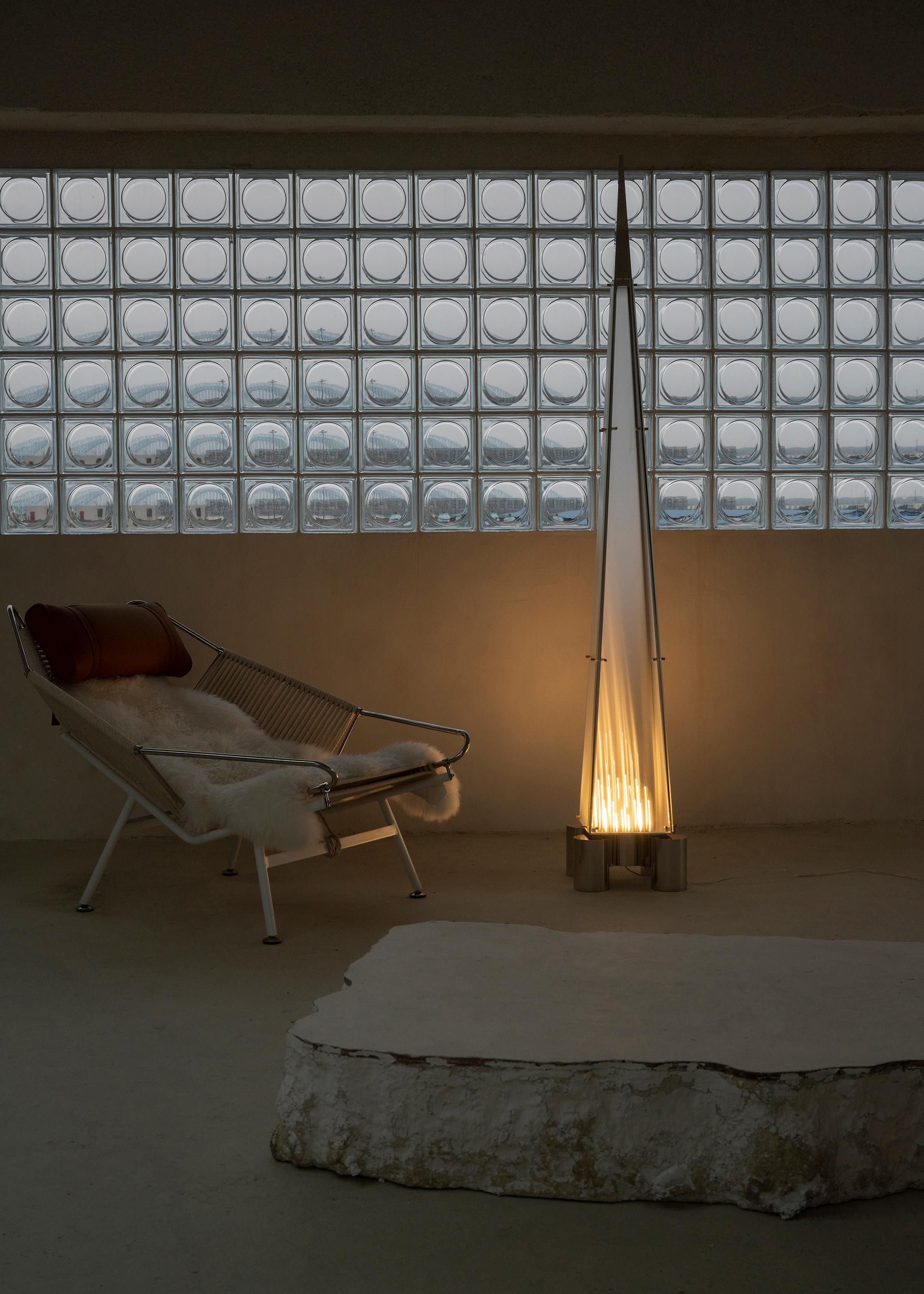 Beveled Fragment #03 Comtemporay Design Sculptural Floor Lamp by Singchan Design For Sale