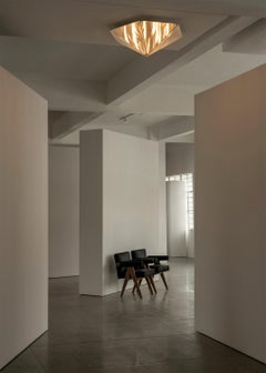 Fragment #07 Hexagon Flush Mount Decorated Ceiling Lamp by Singchan Design