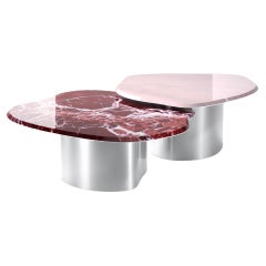 Fragment Coffee Tables in Marble and Metal