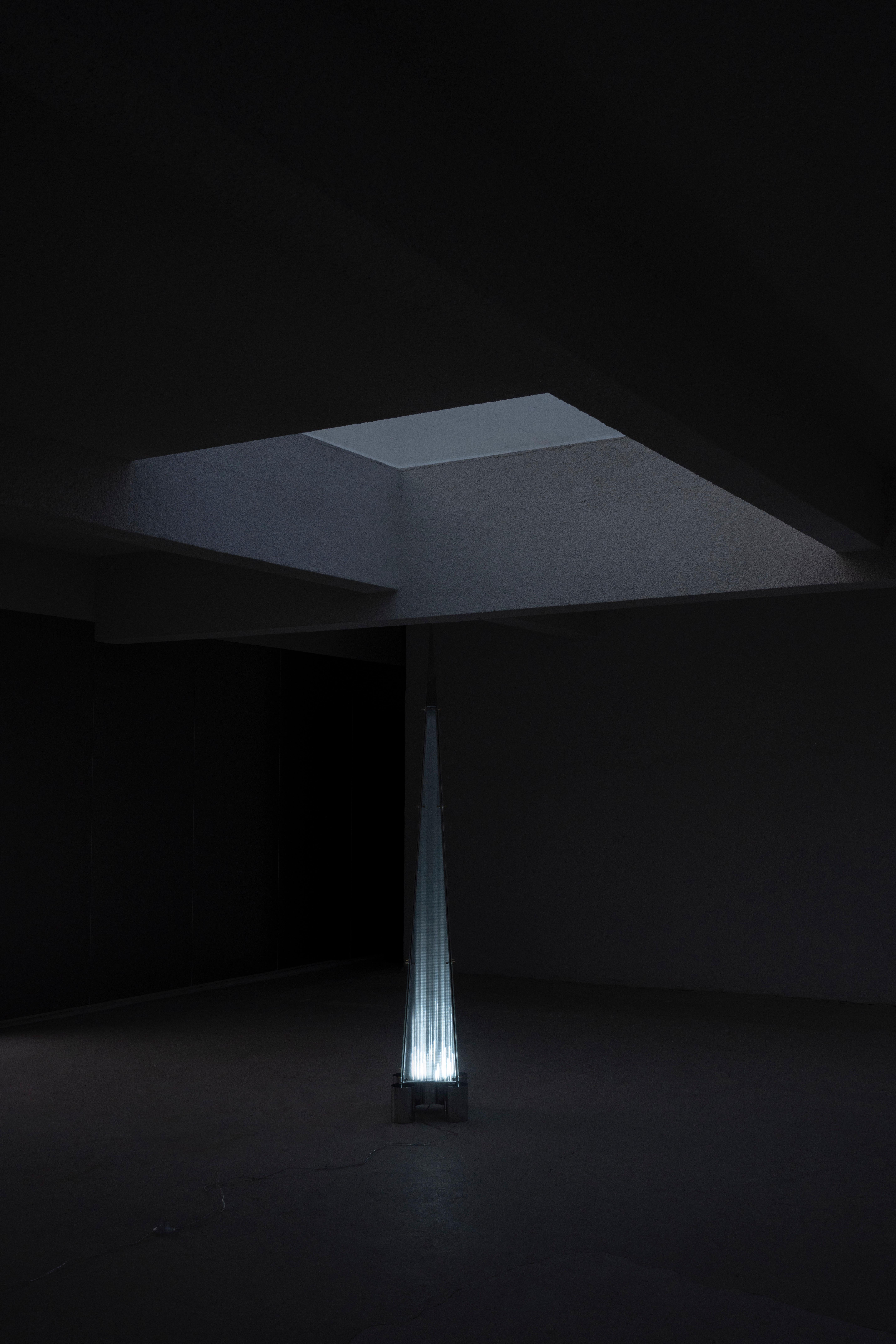 'Fragment' Floor Lamp by Sing Chan Stainless Steel glass For Sale 5