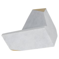 Fragment no.19 - Abstract Sculpture - Carrara Marble and 21ct Gold Leaf