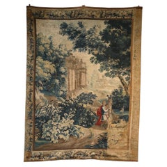Frammento di un arazzo di Aubusson del XVIII secolo