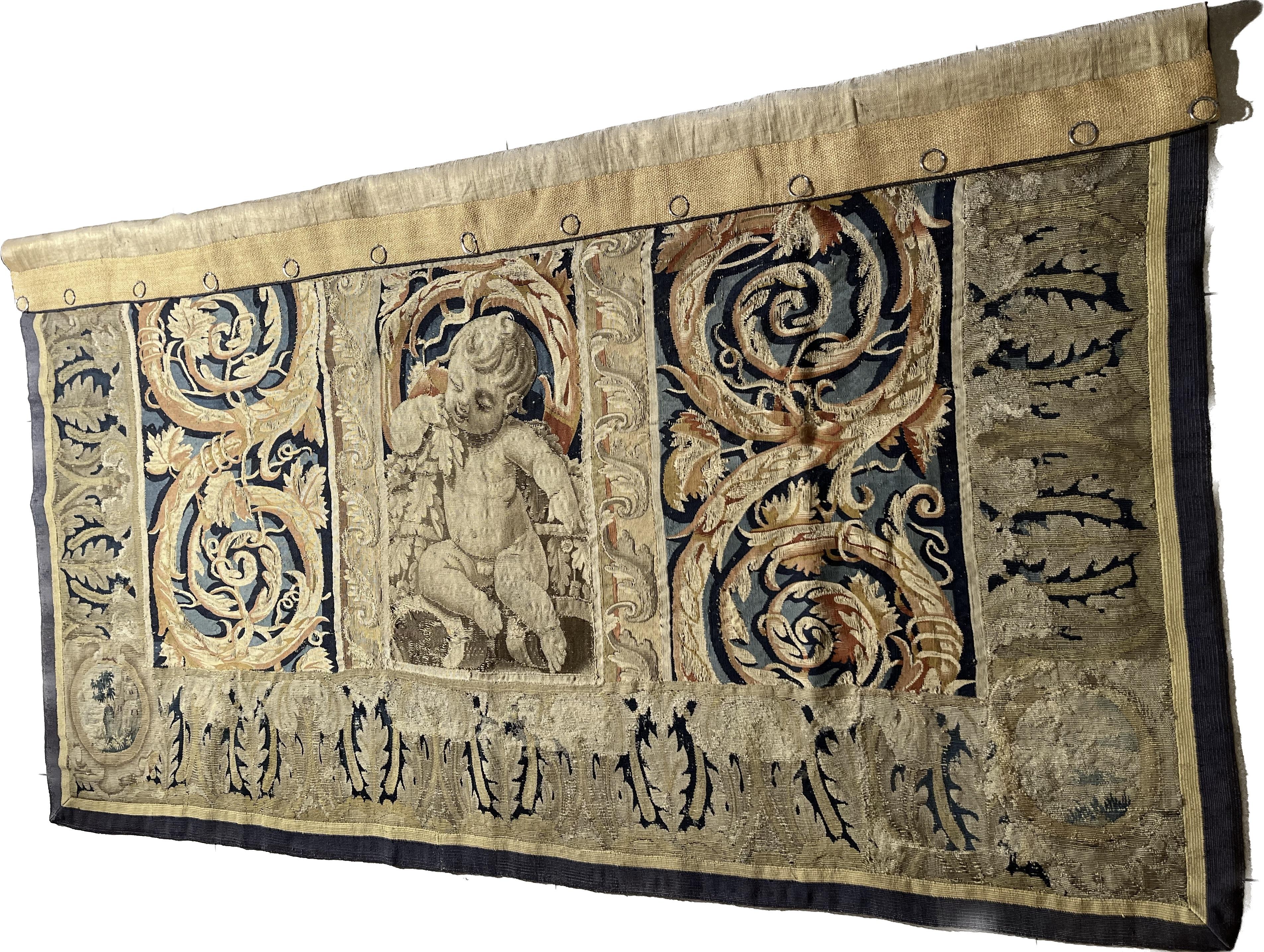 Fragment Of Flemish Tapestry Early 17th Century For Sale 3