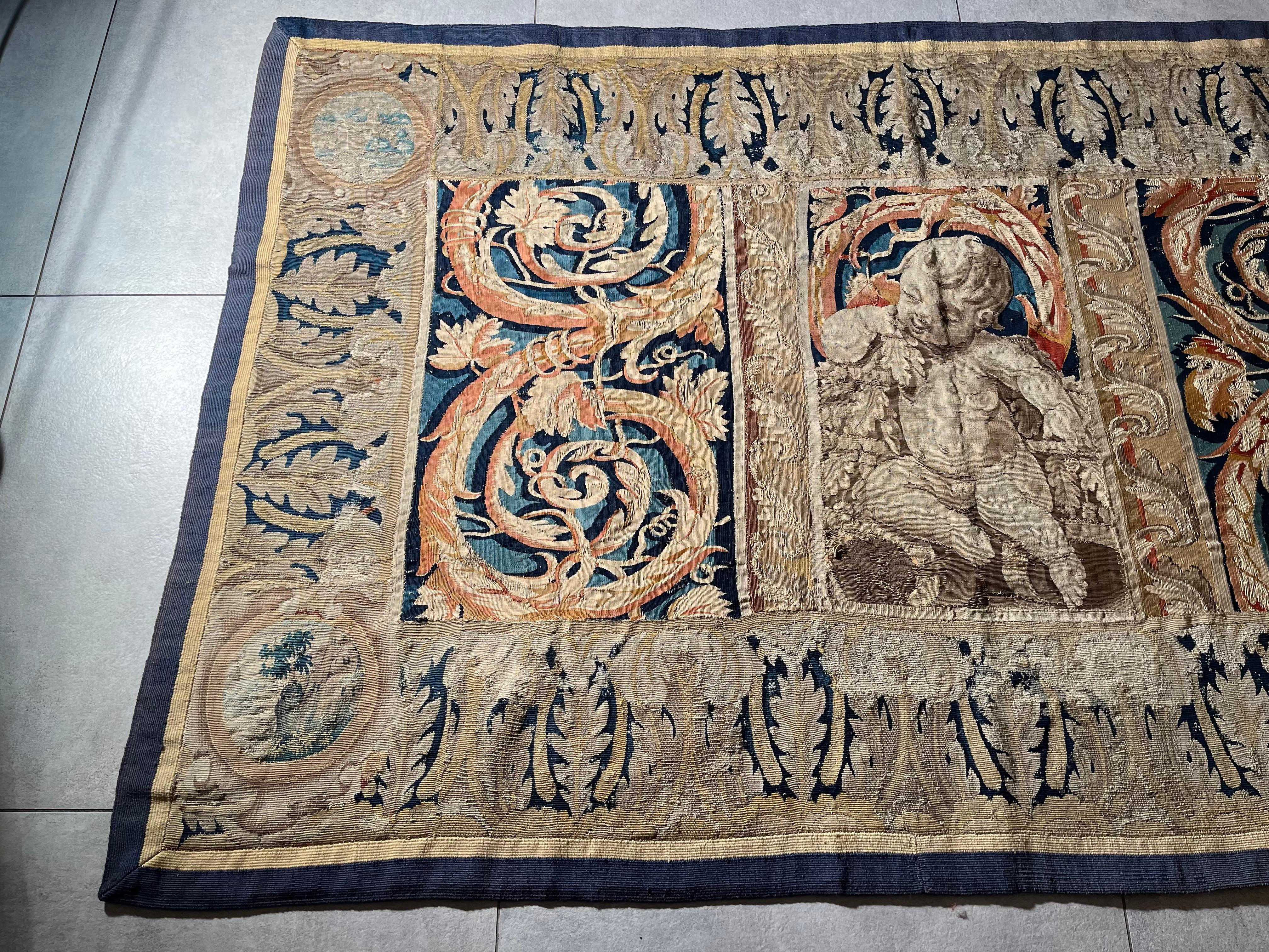 Fragment Of Flemish Tapestry Early 17th Century For Sale at 1stDibs