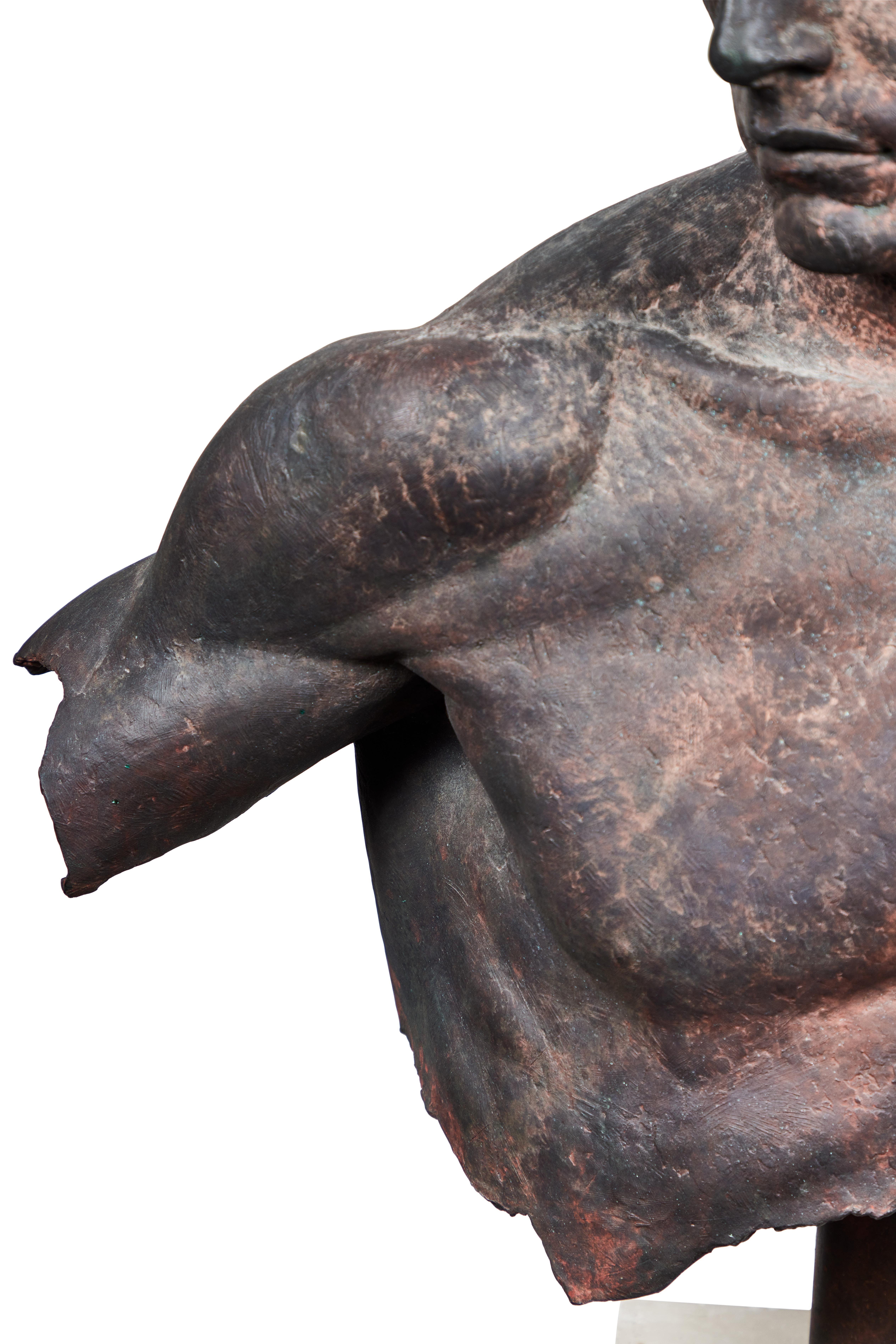XXIe siècle et contemporain Sculpture de buste en bronze « Fragment of Hermès » de Sabin Howard, 2005 en vente