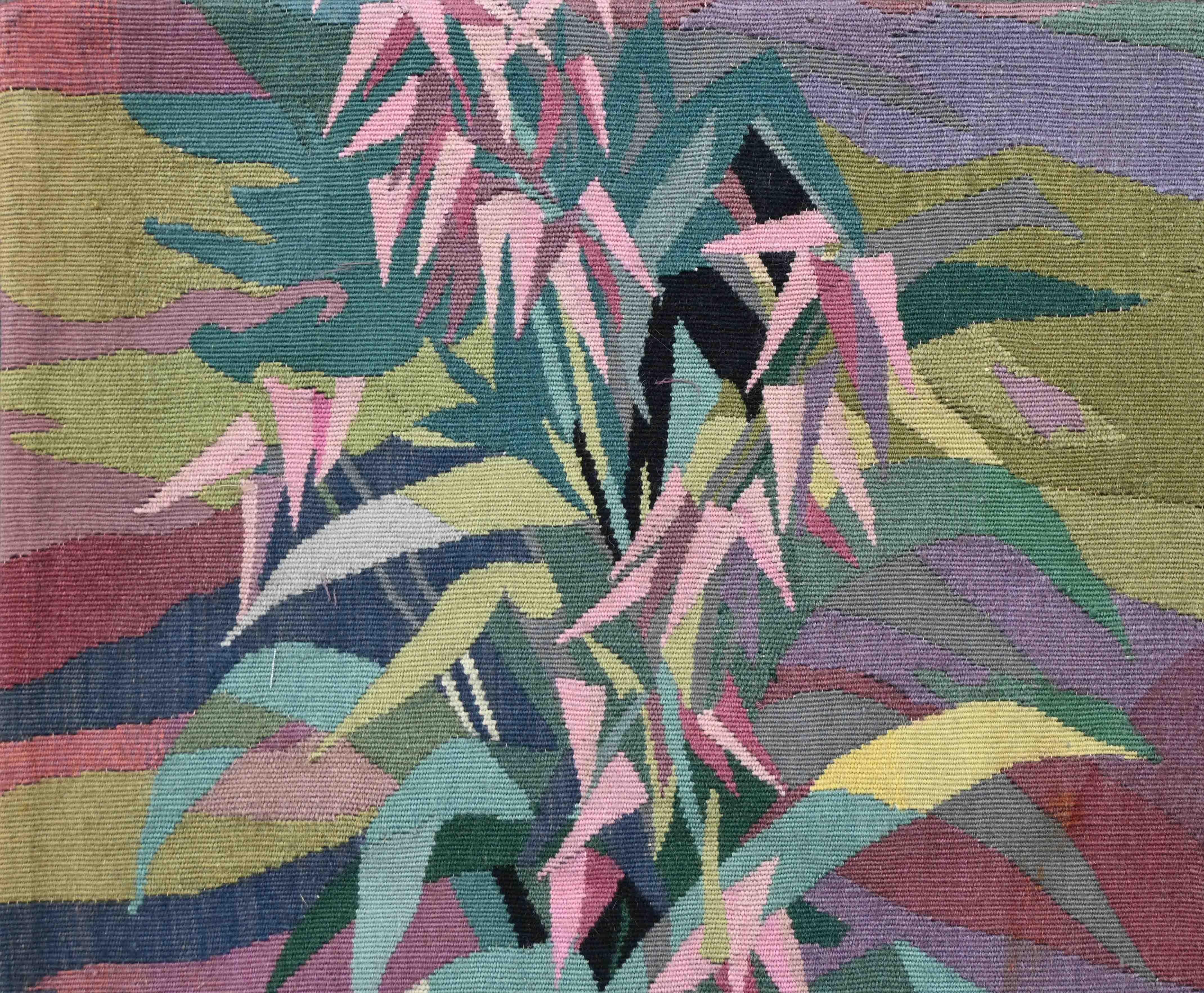 Fragment de la tapisserie moderne Franch Aubusson - 100lx60h Cm - n° 1400 Excellent état - En vente à Paris, FR
