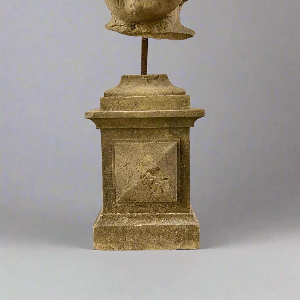 Fragment of Putti Head. 18th Century Germany For Sale 3