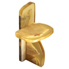 Fragment Side Table in Resin & Marble by Fict Studio