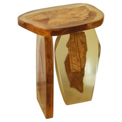 Fragment Side Table in Resin & Marble by Fict Studio