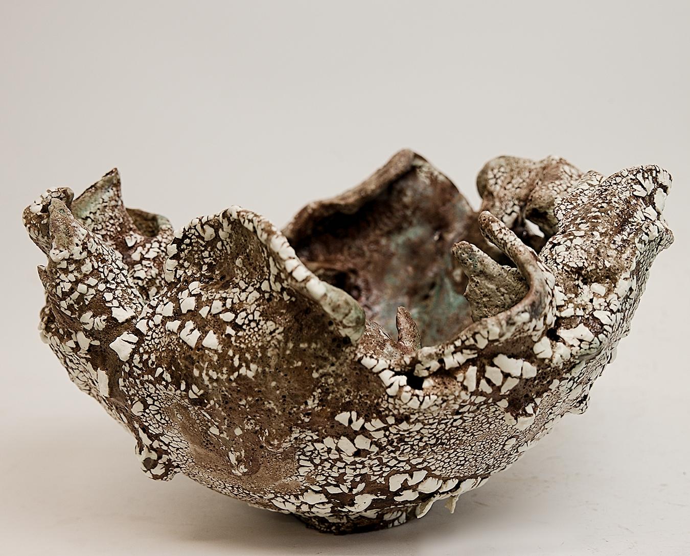 Fragments Brown Ancient Bowl In New Condition For Sale In Van Nuys, CA