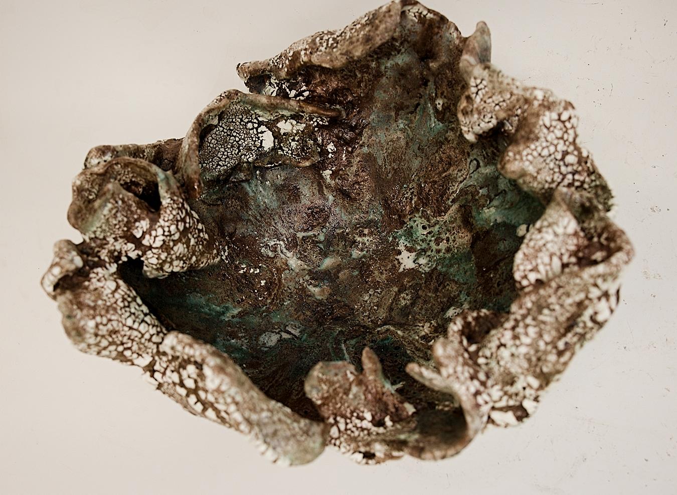 American Fragments Brown Ancient Bowl For Sale