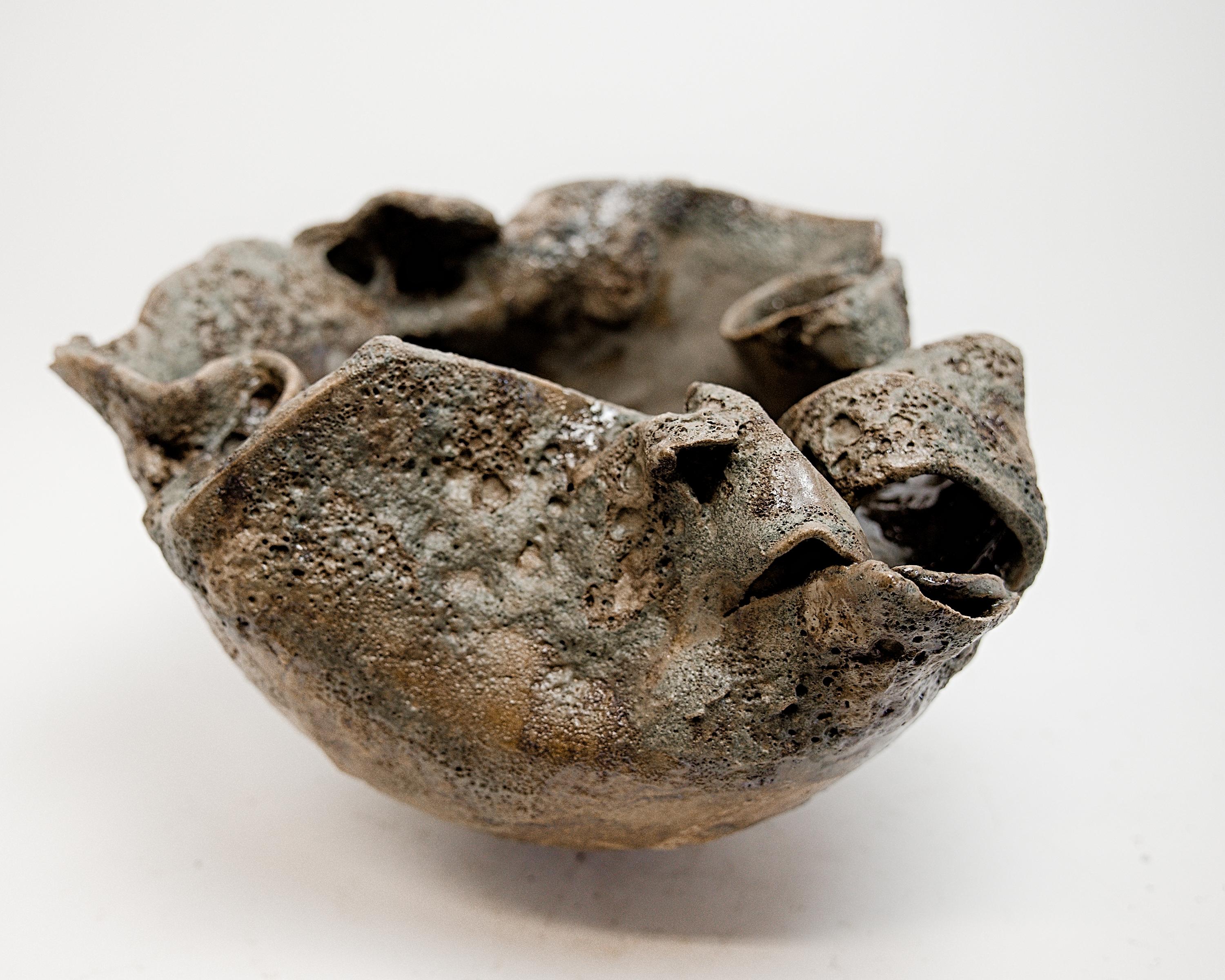 Fragments Green Ancient Bowl In New Condition For Sale In Van Nuys, CA