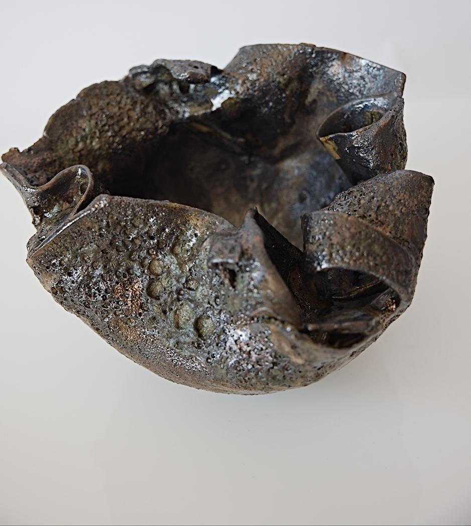 Fragments Green Ancient Bowl In New Condition For Sale In Van Nuys, CA