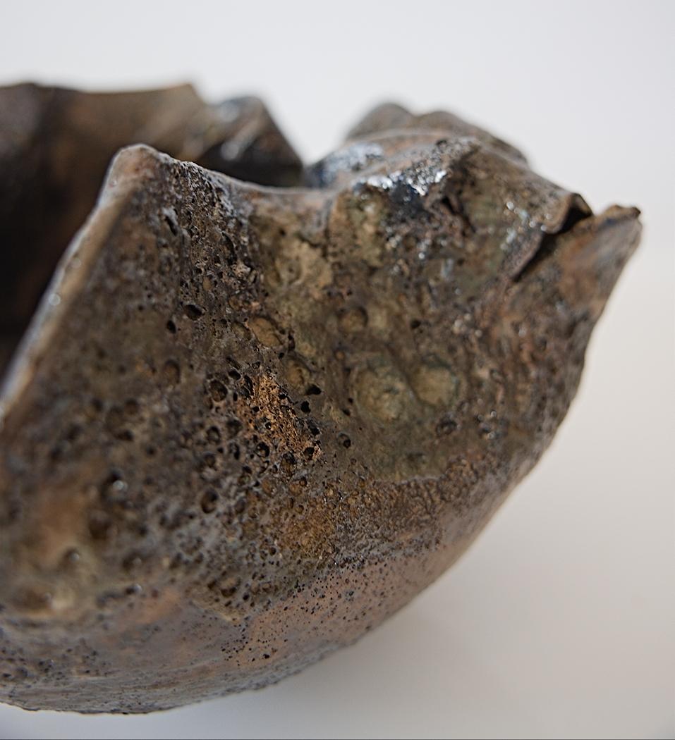 Ceramic Fragments Green Ancient Bowl For Sale