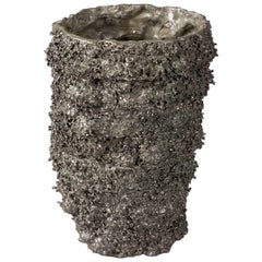 Fragments I 
Acid Cast
 Bronze Vessel with Silver Nitrate Patina by Kris Lamba
