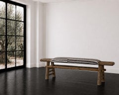 Panchina in legno massello antico "Fragments Identity"