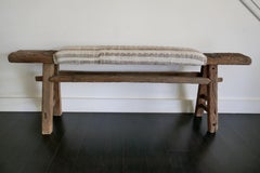 Panchina in legno massello antico "Fragments Identity"