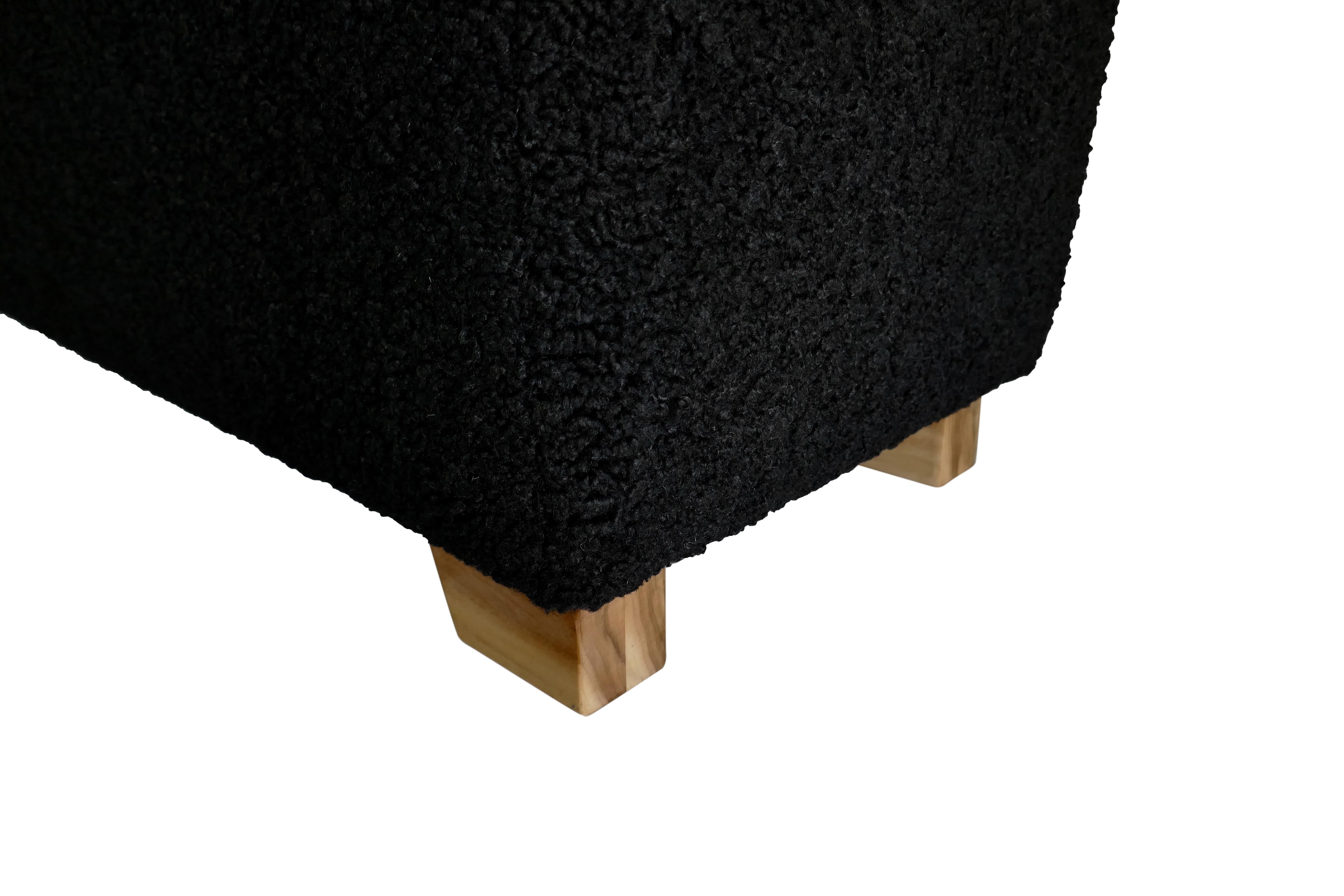 Bouclé Fragments Identity Boucle Bench / Nero / 57