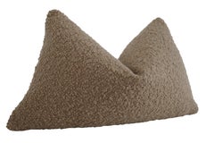 Fragments Identity Camel Boucle & Vintage French Natural Linen Pillow
