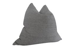 Fragmentos Identidad Europea Negro y Natural Almohada Raya Lápiz / 24 "x24"