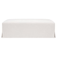 Fragments Identity Linen Skirted Cocktail Ottoman