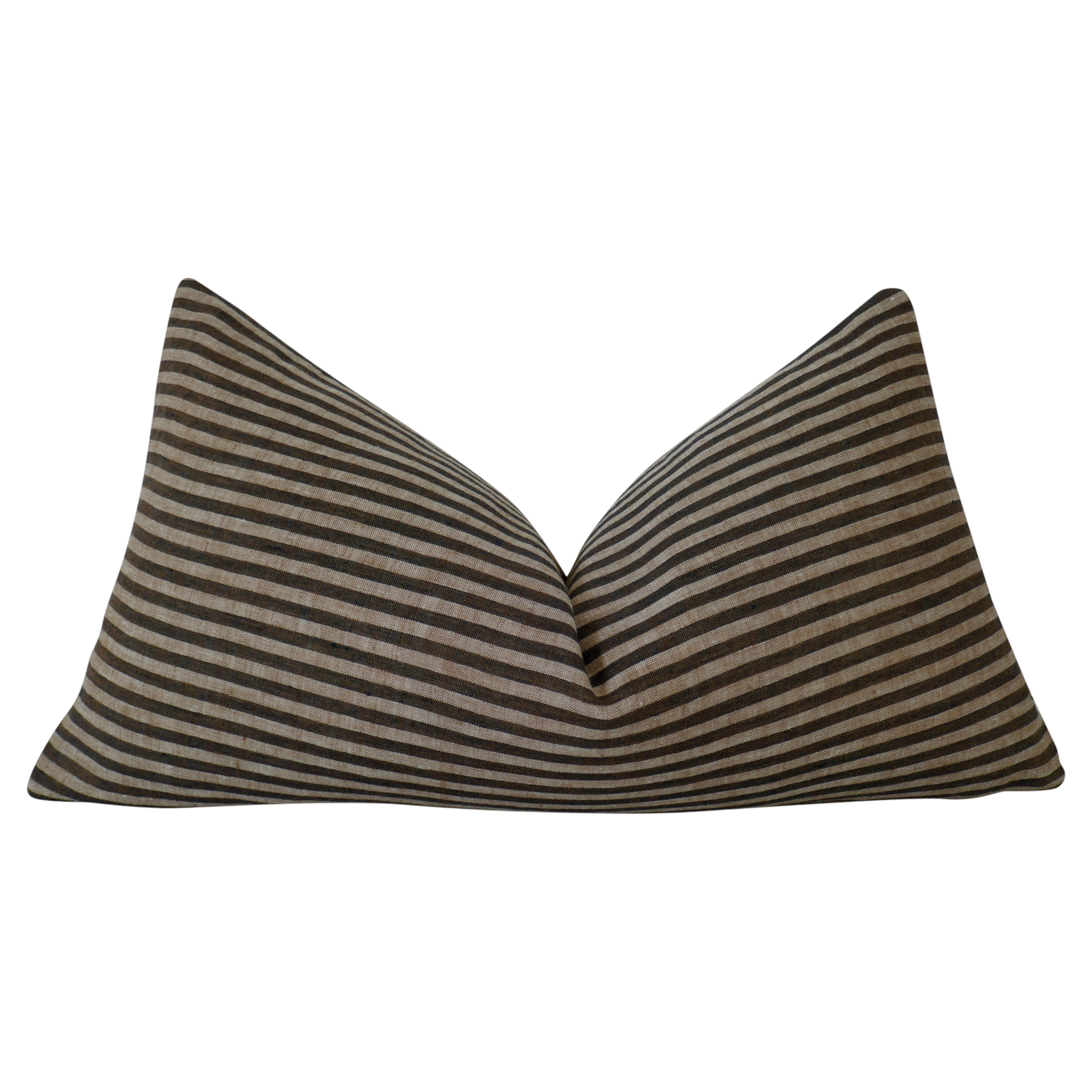 Fragments Identity Linen Stripe Pillow