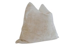 Fragments Identity Variegated Sand Chenille w/ Linen Pillow, 24 "x24"