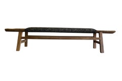 Fragments Identity Vintage 87.5" Long Wabi Sabi Shandong Bench / Upholstered
