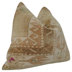 Fragments Identity Vintage Anatolian Kilim Wool Pillow / 24"x24"