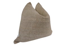 Fragments Identity Vintage Camel Kilim & Linen Pillow, 24"x24"