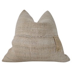 Fragments Identity Vintage Handwoven Berber Tribal Hemp Pillow