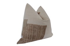 Fragments Identity Cuscino grande in lino naturale e canapa d'epoca