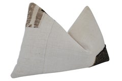 Fragments Identity Vintage Natural Linen & Italian Silk Pillow