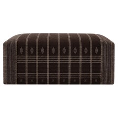 Hand-Crafted Woven Wool Cocktail Ottoman by Fragments Identity, USA