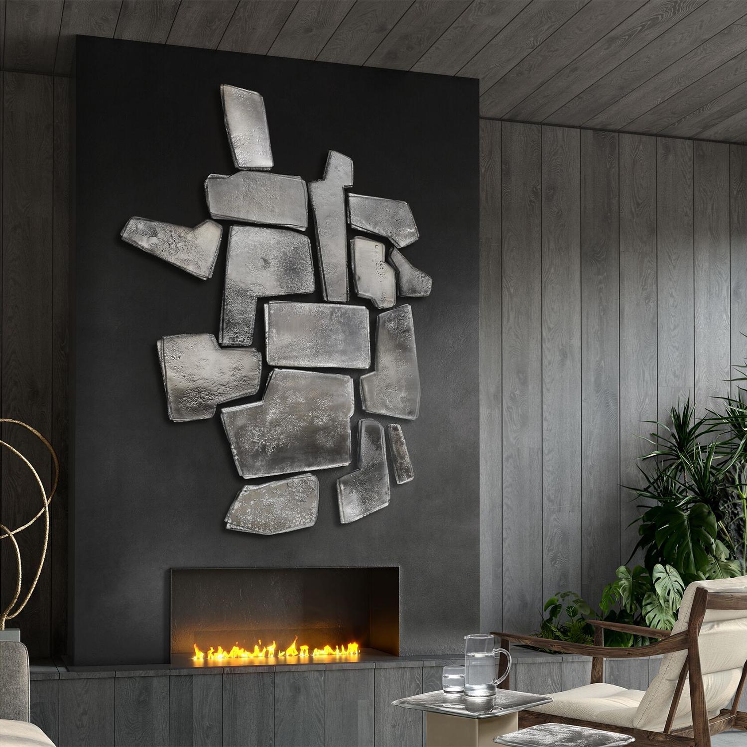 Fragments Silvered Wall Decoration For Sale 4